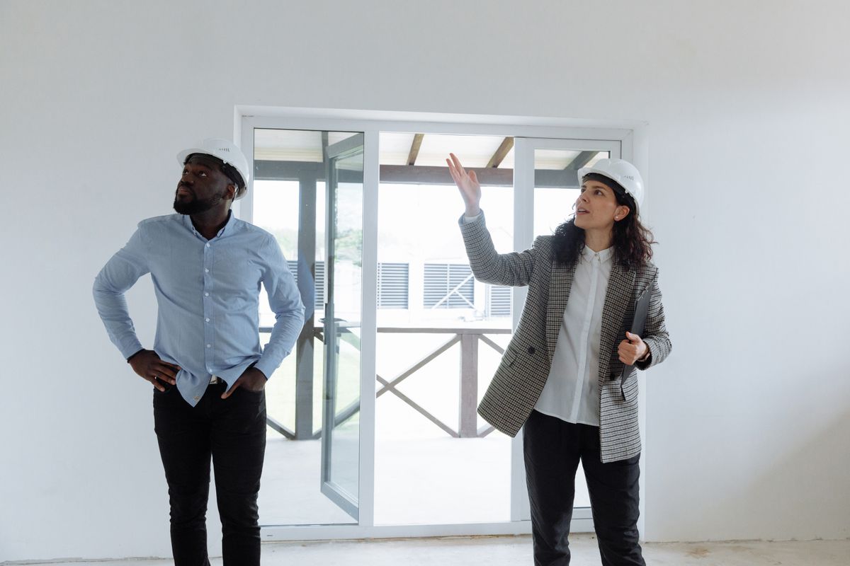 Licensed inspector reviewing a residential property